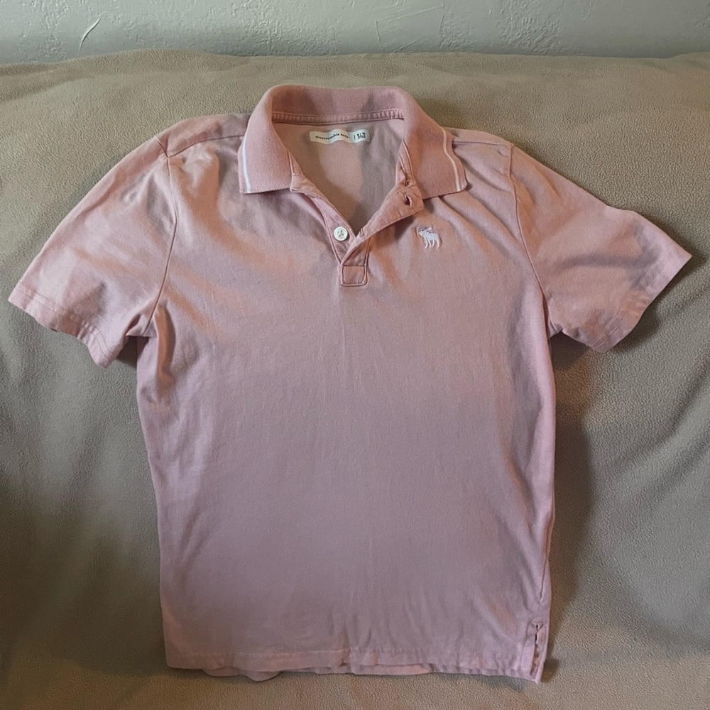 Abercrombie Kids Light Pink Polo Shirt